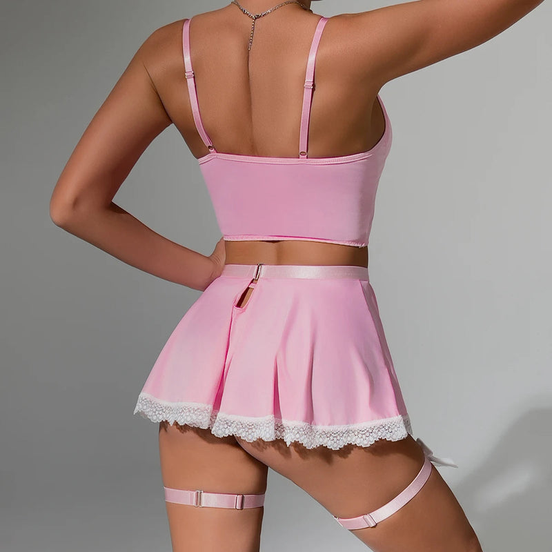 Luvin Rose Pink Hizmetçi Takımı